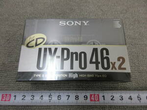 M【5-14】●12 電気店在庫品 SONY ソニー カセットテープ TYPEⅡ(CrO2) 2本セット UX-Pro46 未使用長期保管品
