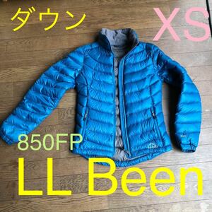 LL Been 850FP エルエルビーン ダウン ジャケット XS レディース　マリンブルー　ダウンジャケット