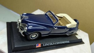 スケール 1/43 LINCOLN CONTINENTAL ！ アメリカ 世界の名車コレクション！ デル プラド カーコレクション！