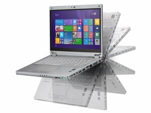 中古良品 2-in-1ノートPC　Panasonic -CF-AX3　11.6型タッチパネルフルHD・Corei5-4300U・4GB・SSD128GB・カメラ・Bluetooth・WIFI　11148