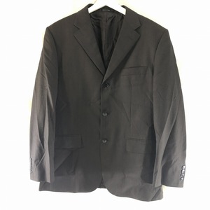 COMME CA DU MODE コムサデモード 美品 シルク混 シングル３つ釦スーツ L 黒 K2