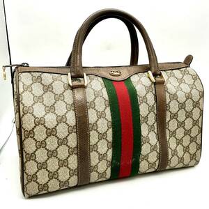 AY0937■GUCCI グッチ シェリーライン Bag バッグ 鞄 ミニボストン 旅行 トラベルバッグ 012 3842 33 39 オールドグッチ ブランド 