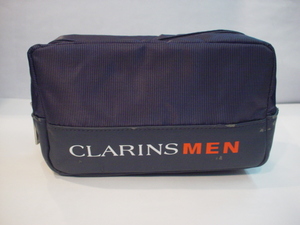 CLARINS MEN クレランス ポーチ 小物入れ 新品 未使用 合成皮革に劣化あり