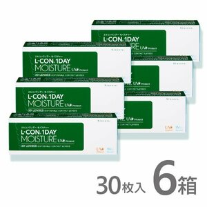 エルコンワンデーモイスチャー 6箱 30枚入 コンタクトレンズ 1day コンタクト ワンデー