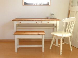 10c…drawers２ DESK w1200 / not　パソコンデスク　学習机　長机　ミシン作業台