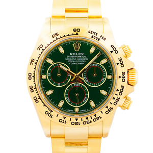 ロレックス（ROLEX）デイトナ 116508 18Kイエローゴールド グリーンダイヤル 緑文字盤 2018年11月/ランダムシリアル メンズ 腕時計