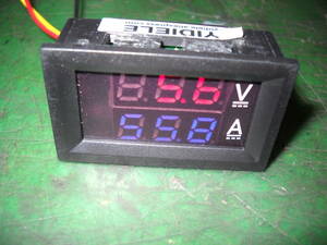 デジタル　電圧、電流計　99V　9,99A　本体のみ　リード線無し