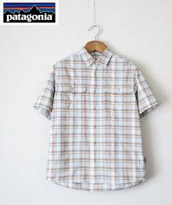 【 patagonia パタゴニア 】速乾 S/S El Ray Shirt 半袖 エルレイシャツ S/日本サイズＭ 53190 ナイロン/ポリエステル 薄手 チェック