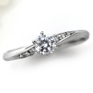 婚約指輪 安い プラチナ ダイヤモンド リング 0.3カラット 鑑定書付 0.32ct Dカラー VS1クラス 3EXカット GIA