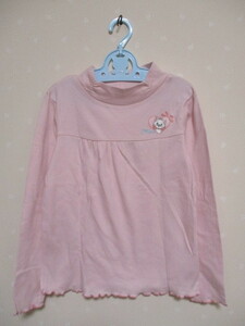 ■ マリーちゃん ■ 可愛いハイネック長袖Ｔシャツ 130cm ピンク