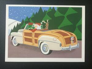クリスマスカード　1947 Ford Sportsman 同柄２枚セット