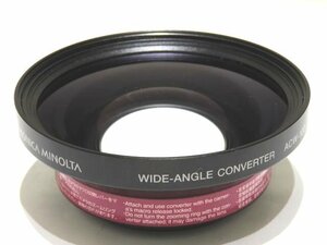 まだ美品 KONICA MINOLTA コニカ ミノルタ ワイドアングル コンバーター レンズ ◇ ACW-100 WIDE ANGLE CONVERTER ▼ クト0/6D