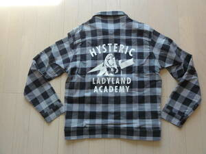 美品 HYSTERIC GLAMOUR LADYLAND ACADEMY チェックシャツ Sサイズ 02183AH02