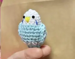 ちび　セキセイインコ　あみぐるみ　ストラップ