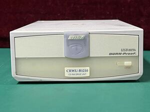 BUFFALO CD-RW ドライブ　CRWU-B1210 本体のみ　通電のみ確認　(80s)