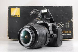 シャッター回数 13959回 動作品 ニコン Nikon D3100 レンズ AF-S DX NIKKOR 18-55mm f3.5-5.6G VR デジタル一眼カメラ 箱付 管100GG3131