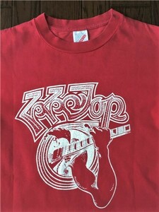 ＵＳＡ製 ＺＺ ＴＯＰ Ｔシャツ 赤 Ｓ ジージートップ アメリカ製 ロック バンド テキサス
