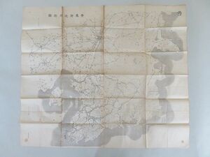青島附近地形図 大正三年 陸地測量部 戦前 中国 古地図（712山東省1914年