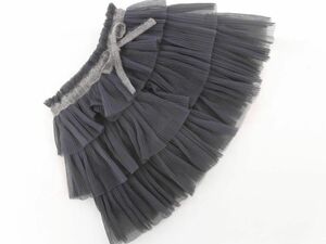 FENDI フェンディ チュール ティアード スカート size6A（120cm位）/グレー ■■ ☆ eab1 子供服