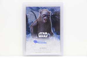 即決！Topps トップス社 スター・ウォーズ　AUTHENTIC AUTOGRAPH　カード【ウォリヴァン】直筆サイン 47I07/10