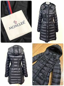 名作 本物 美品 MONCLER モンクレール HERMINE エルミンヌ ダウンジャケット ブラック 00