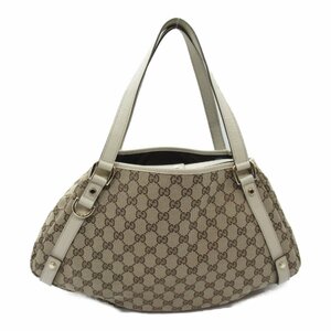 グッチ トートバッグ ブランドオフ GUCCI GGキャンバス トートバッグ キャンバス/レザー 中古 レディース