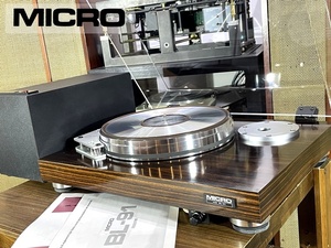 MICRO BL-91 ターンテーブル MK-91V 吸着改造キット仕様 RV-1090 ポンプ/A1201 ベース/輸送ネジ等付属 当社整備/調整済品 Audio Station