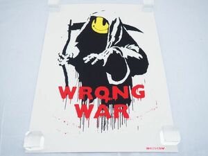 希少 WCP Banksy バンクシー WRONG WAR リプロダクション シルクスクリーン プリント 現代アート 限定品