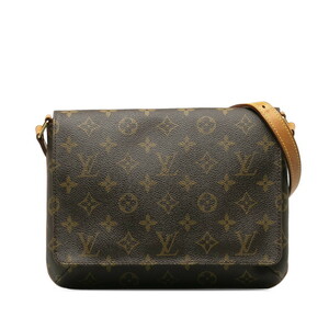 ルイ ヴィトン モノグラム ミュゼットタンゴ ショート ショルダーバッグ M51257 ブラウン PVC レザー レディース LOUIS VUITTON 【中古】