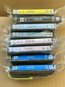 送料無料★未使用品★純正EPSON エプソン インクカートリッジICBK70L 増量 ICC70L ICLC70L ICLM70L ICY70L 8点★J121938