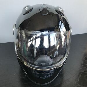 展示品 ヘルメット 保護シール付き フルフェイス XLサイズ 黒