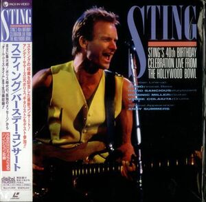 LASERDISC Sting Stings 40th Birthday Celebration Live PVLM9 PACK IN VIDEO Japan /00500