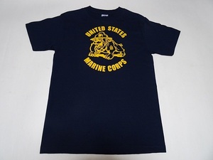 アメリカ 米軍 海兵隊 マリーン マリンコ Tシャツ Sサイズ 濃紺色 ALSTYLE APPAREL & ACTIVEWEAR　細身・胴長の体型の方で・・