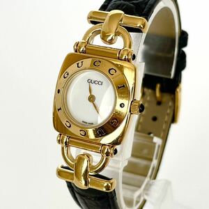 【稼働】グッチ GUCCI 6300L 女性用 腕時計 電池新品 s1532