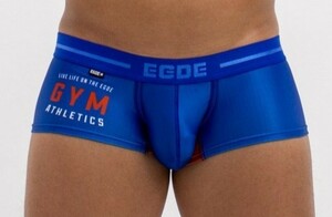 送料無料 新品　未使用 ★☆ EGDE ☆★（エッジ） GYM ATHLETICS スーパーロウライズ ボクサーパンツ 青系 XL