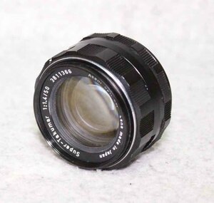 [is421]M42 タクマー レンズ Super TAKUMAR 50mm f1.4 　ASAHI PENTAX アサヒ　ペンタックス 大口径　標準レンズ　単焦点 1:1.4/50 LENS