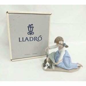 1円【美品】LLADRO リヤドロ/風邪をひかないように 陶器人形/5688/82