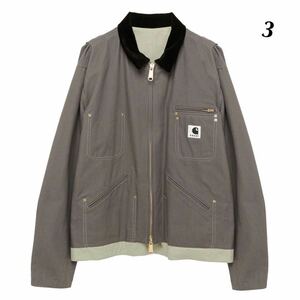 3サイズ sacai × Carhartt WIP Reversible Duck Jacket サカイ カーハート リバーシブル ダック ジャケット コラボ Tシャツ キャップ 新品