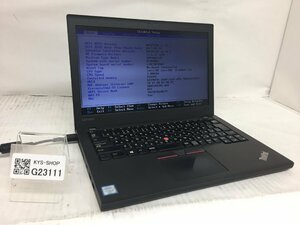 ジャンク/ LENOVO 20K5A0FSJP ThinkPad X270 W10DG Intel Core i3-6006U メモリ8.19GB HDD500.1GB 【G23111】