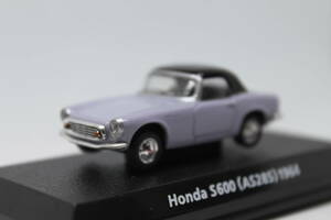 【入手困難.・最終1台】1/64コナミ　HONDA　S600グレイ（台座付属）AS285　1964年　絶版名車コレクション　