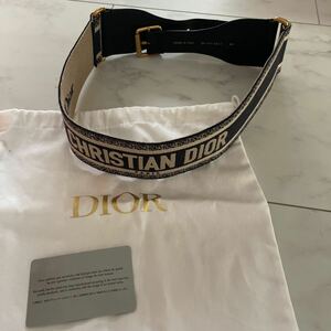 クリスチャンディオール　Christian Dior レディース　ベルト　ネイビー　表参道購入　ウエスト　アクセサリー　ブックトート　ディオール