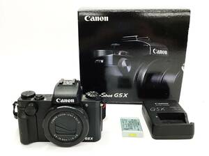CANON PowerShot G5X コンパクトデジタルカメラ 本体 充電器 黒/ブラック キャノン パワーショット