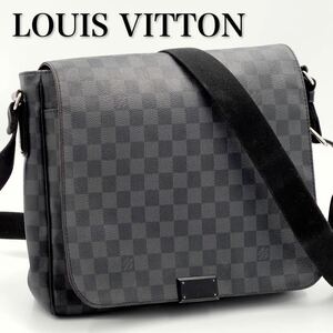 【極美品】 ルイヴィトン Louis Vuitton ダミエ グラフィット ディストリクト ショルダーバッグ メッセンジャー 定価約20万