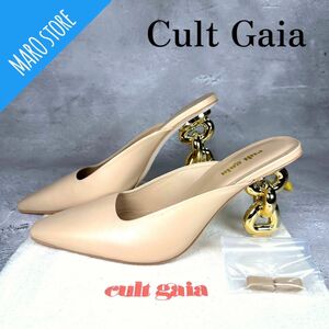 Cult Gaia ミュール&クロッグ デザインヒール チェーンサンダル