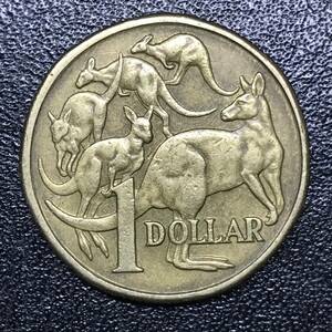 ★世界 海外 外国 コイン 硬貨！1984年！オーストラリア 1ドル/1DOLLAR 1枚！エリザベス2世 カンガルー AUSTRALIA！★管理番号1523