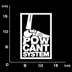 送料無料★0736★POW CANT SYSTEM★スノーボード★スノボー★SNOWBOARD★ステッカー