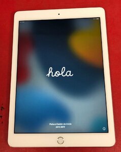 1円～　Apple iPad Air2 / Wi-Fi + Cellular / 16GB / シルバー / iOS 15.8.1 / 9.7型 (2048×1536) / A1567 / au 判定〇 / バッテリー84%