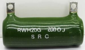 SRC ホーロー抵抗 RWH 20G 200ΩJ 中古扱い