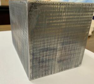 鉄 ブロック 厚み120mm 12cm×12cm 鉄板 調理やDIY/彫金/金床/作業台/キャンプ/BBQ/プレート/金属/極厚/ステーキ/グリル/敷板