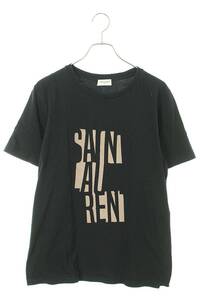 サンローランパリ SAINT LAURENT PARIS 577121 YBJJ2 サイズ:S ポスターロゴプリントTシャツ 中古 OM10